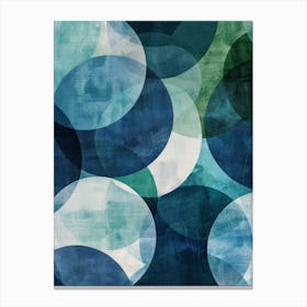 Blue Circles 42 Canvas Print