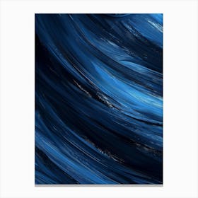 Abstract Blue Wave 2 Canvas Print