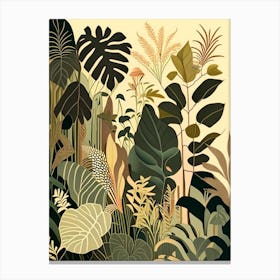 Jungle Botanicals 4 Rousseau Inspired Canvas Print
