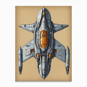 Spaceship 3 Canvas Print