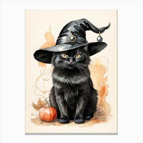 Witch Cat 1 Canvas Print
