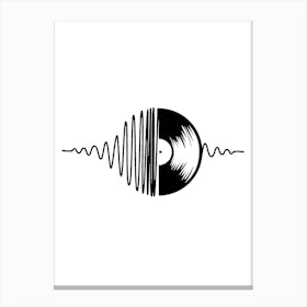 Vinyl Record Icon Arctic Monkeys Canvas Print