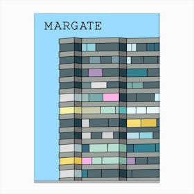 Margate Flats Blue Sky Canvas Print