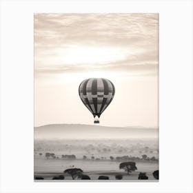 Hot Air Balloon Over Kenya Canvas Print