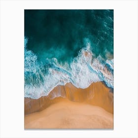 Aerial View Of A Beach 145 Canvas Print