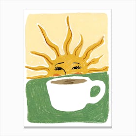 Coffee Sunshine Canvas Print