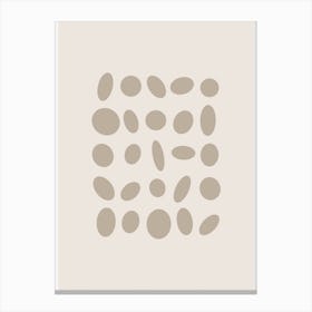 Calming Print Inspired by British Pebble Beaches Canvas Print