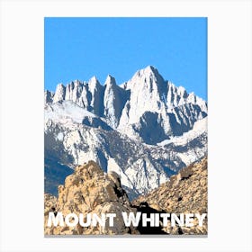 Mount Whitney, Mountain, USA, Nature, Sierra Nevada, Climbing, Wall Print, Canvas Print