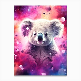 Koala Fantasy Retro Canvas Print