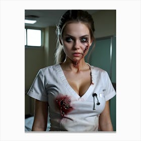 Can't Sleep?...Call The Night Nurse~Reimagined 6 Canvas Print