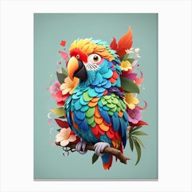 Colorful Parrot 1 Canvas Print