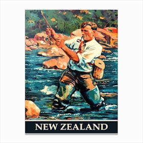 Fishing in New Zealand Canvas Print