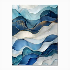 Blue Waves 6 Canvas Print
