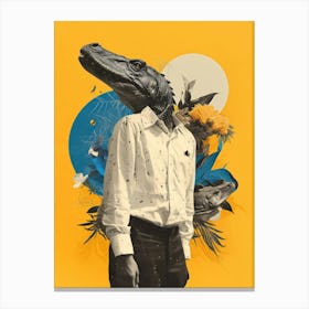 Alligator Head Canvas Print