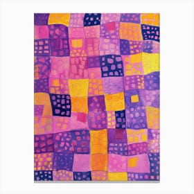 Purple Squares 1 Canvas Print