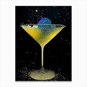 Corpse Reviver 2 Pointillism Cocktail Poster Canvas Print