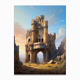 Castle In The Mountains Canvas Print