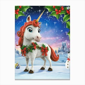 Mary Unicorn Canvas Print