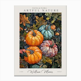 William Morris Pumpkins Decor Autumn Fall Exhibition Canvas Print