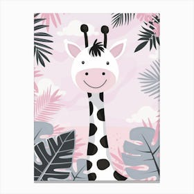 Giraffe In Jungle Canvas Print