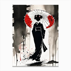 Geisha Girl Canvas Print