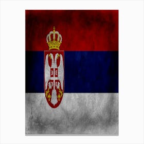 Serbia Flag Texture Canvas Print