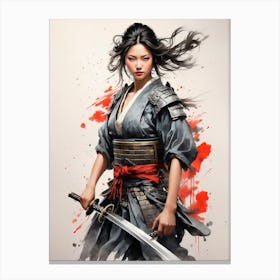 Samurai Warrior Canvas Print