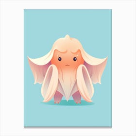 Dumbo Octopus Kids Illustration 3 Canvas Print