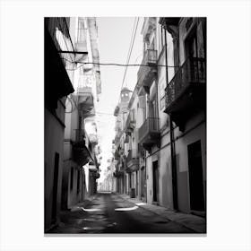 Gaeta, Italy, Black And White Photography 2 Canvas Print