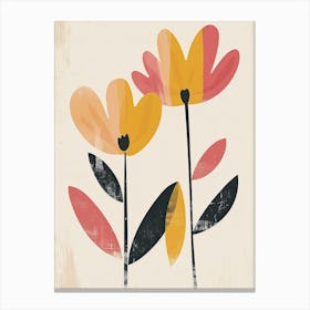 Addis Ababa Flower Market Boho Minimalist Style 1 Canvas Print