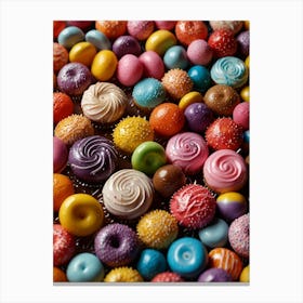 Colorful Donuts Canvas Print