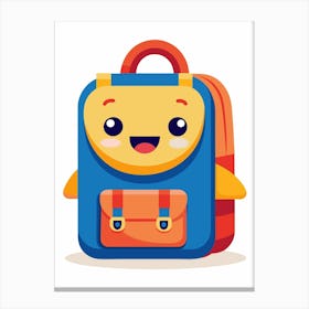 Cute School Bag Canvas Print