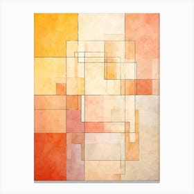 Mondrian Abstract Geometric Illustration 5 Canvas Print