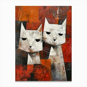 Two Cats 9 Canvas Print