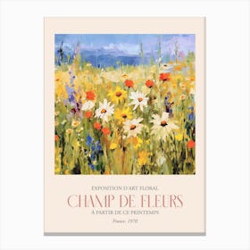 Champ De Fleurs, Floral Art Exhibition 11 Canvas Print