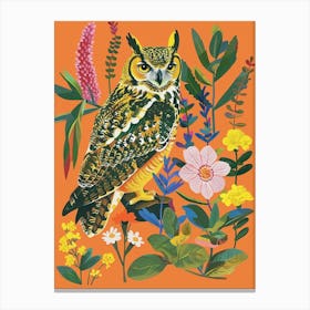 Spring Birds Great Horned Owl 1 Canvas Print