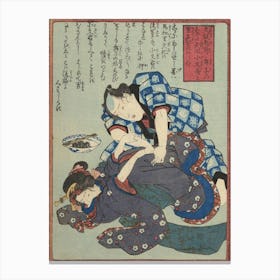 Love Of Yatsufuji By Utagawa Kunisada Canvas Print