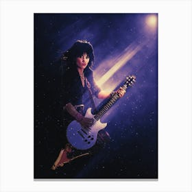 Superstars Joan Jett Jump Canvas Print