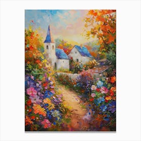 Church In The Garden Canvas Print