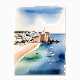 Spanish Ses Illetes Formentera Travel Poster (27) Canvas Print