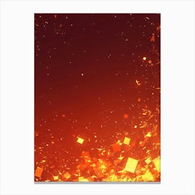 Abstract Fire Conflagration Canvas Print