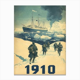 Aihrgdesign A Vintage Adventure Poster Of A Polar Exploration Fc1052d9 14f2 4fd1 A208 B3b46d6bbb7f 0 Canvas Print