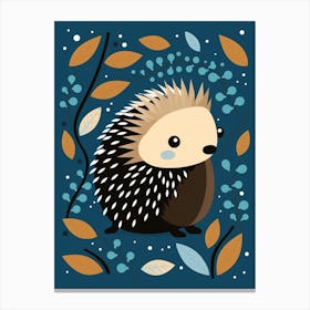 Baby Animal Illustration  Porcupine 8 Canvas Print