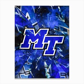 Middle Tennessee Blue Raiders 1 Canvas Print