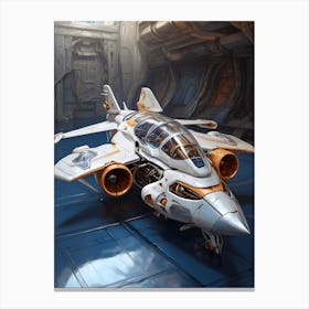 Futuristic Spaceship Canvas Print