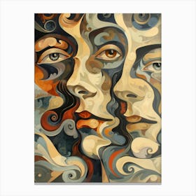 'Faces' 8 Canvas Print