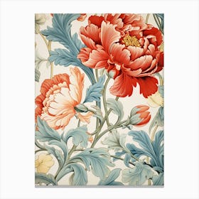 Wallpaper Peonies 2 Canvas Print