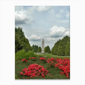 The St.Julien Memorial (The Brooding Soldier) St.Julien, Langemark, Belgium Canvas Print