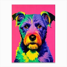 Spanish Water Dog Andy Warhol Style dog Canvas Print