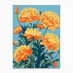 Marigold Golden Summer Canvas Print